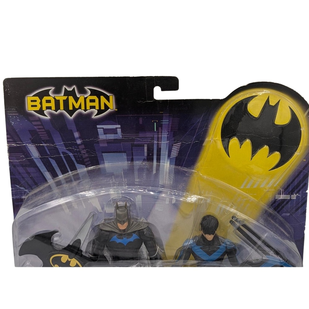 Vintage Mattel By Teen‎ Titans 'Batman & Nighwing' DC 6" Action Figure Pack Of 2 - Picture 4 of 6